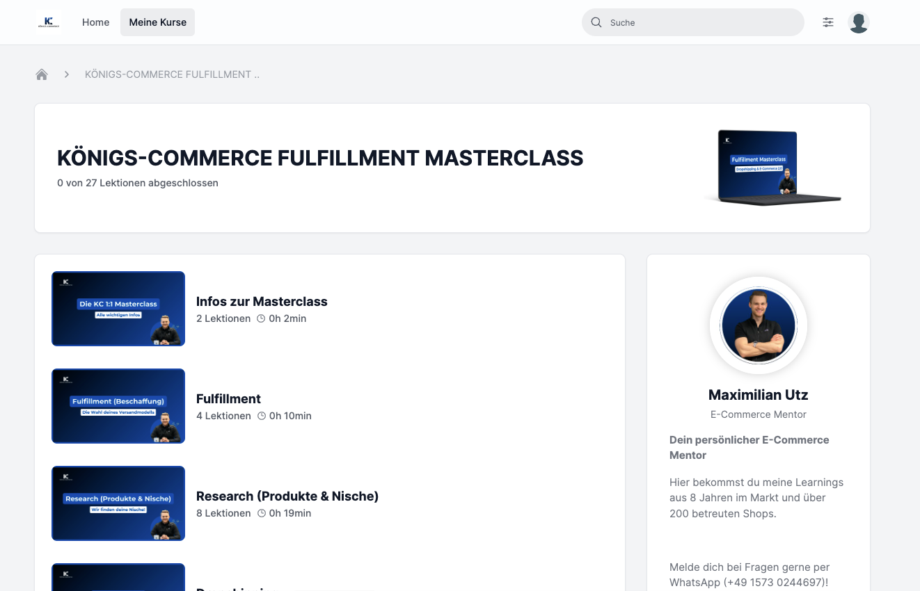 KC Fulfillment Masterclass