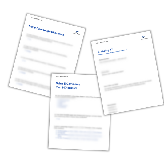 KC Checklisten Bundle (Gründung-, Branding- & Rechts-Checkliste